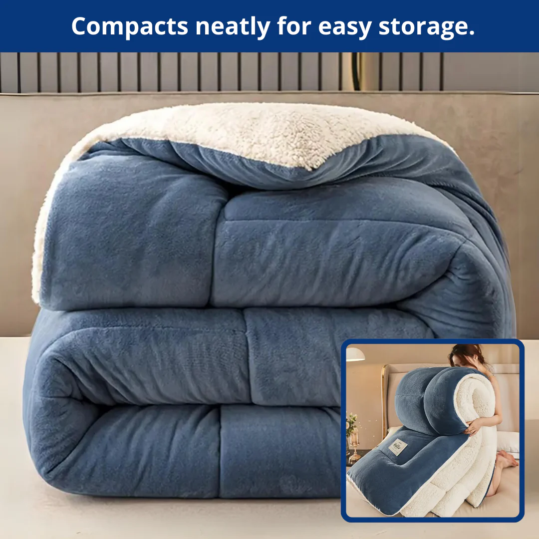 Luxury Sherpa Comforter  Doona Quilt