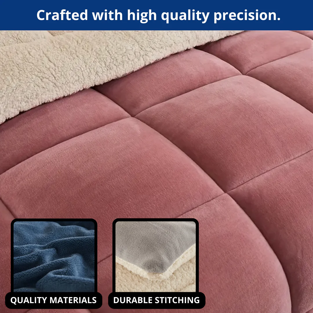Luxury Sherpa Comforter  Doona Quilt